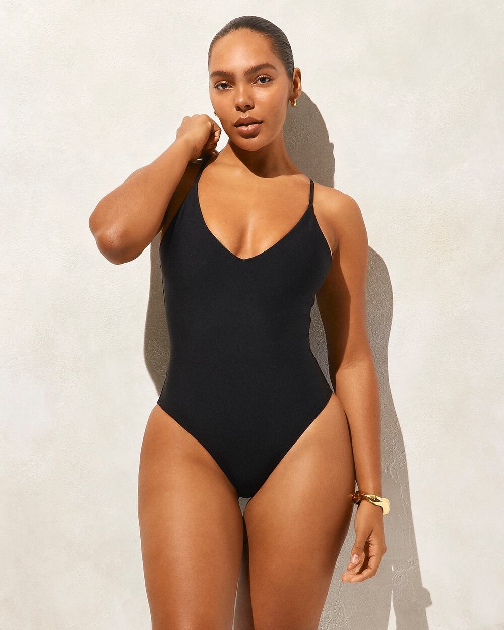 J.Crew Lana Magic Swim One Piece Classic Sculpt Black 8